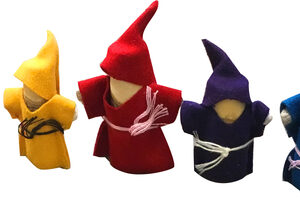 Home qtoys australia (usa) wooden gnomes set of 5