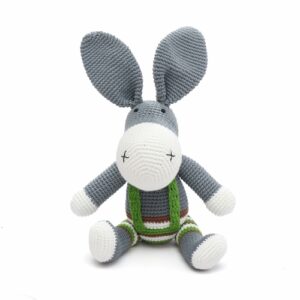 Home crochet handmade donkey toy, baby shower donkey, donkey plush donkey,