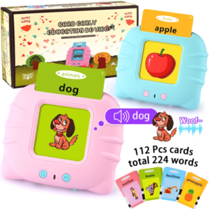 childhood early intelligent education talking flash cards toy